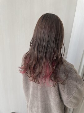 コレロ ヘアー(KORERO hair) インナー×レッド