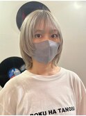 ダブルカラーミルクティーベージュカラーケアブリーチハイトーン