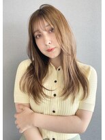 キティン 吉祥寺(kitin) 《kitin吉祥寺》透け感ベージュ ナチュラルレイヤー