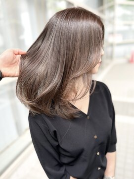 ジルブラン(JIL BLAN) ハイライトバレイヤージュダブルカラー20代30代40代グレージュ