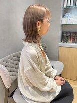 ジルバイジアン(JILL by GIEN)&nbsp;ミルクティーベージュ ダブルカラー @sarina