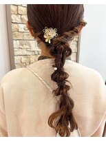 アメイジングヘアー 千歳店(AMAZING HAIR)&nbsp;編み下ろし/ヘアセット/ヘアアレンジ/お呼ばれ/結婚式/着物