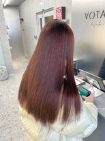 天神美容室 ワインレッド×ダブルカラー×髪質改善