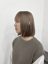ヘアー テソロ(hair tesoro)&nbsp;ボブ/ハイトーン柔らかベージュ