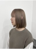 ボブ/ハイトーン柔らかベージュ