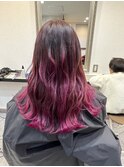ピンク系グラデーションカラー