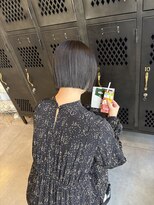 アチーブリス(achieve Liss)&nbsp;切りっぱなしボブ小顔スッキリダークカラーぷつっとカット