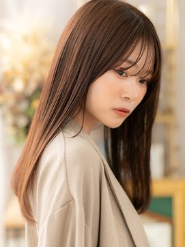 カバーヘア ブリス 北浦和(COVER HAIR bliss) シースルー前髪アースカラーエアストレートh3北浦和20代30代40代