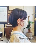 丸みシルエット/丸みショート/透明感/レイヤーカット/オトナ女子