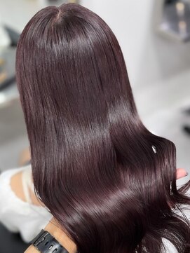 ベレーザシェルト(Beleza scelto) 11983髪質改善ラベンダーパープル黒髪アッシュレイヤーカット