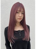 チェリーレッド×ロングレイヤー