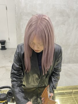 ミーム 原宿 表参道(meme) ☆ハイトーンブリーチミルクティーカラーホワイトベージュカラー