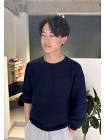 アム(amu) 清潔感のある王道アップバングスタイル