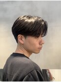 センターパート×曲がる縮毛矯正で毎日を楽に◎