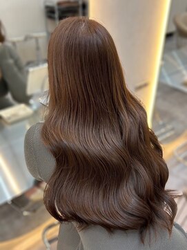 ハローバイシー 仙台(Hello by Sea) ショコラブラウン×韓国くびれヘア[夏レイヤー/グレージュ]仙台