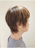 40代50代60代×ショートレイヤー×イノアカラー×ハイライト