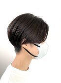 大人可愛いひし形ハンサムショートボブ前下がり