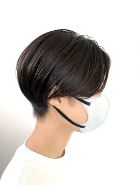 ヒール 銀座(heel) 大人可愛いひし形ハンサムショートボブ前下がり