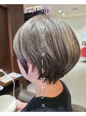 【白髪率５０％以上の方】ショートマッシュで白髪ぼかし