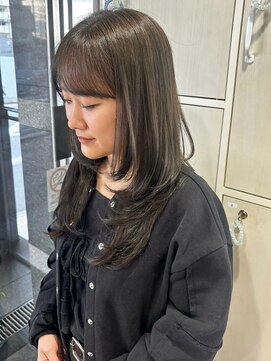 リアン 綱島(Lien) オリーブベージュ/ブリーチなし/透明感カラー/レイヤーカット