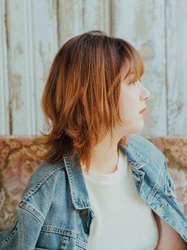 シェルク バイ シャッセ(cerc by SASE) ミディアムレイヤースタイル