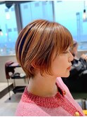 ショートカット20代30代40代前髪あり面長丸顔ショートボブ