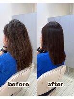シゲ 自由が丘店(SHIGE) 乾かすだけでまとまる地毛風髪質改善ストレート40代50代縮毛矯正