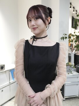 ソピ バイ インビテーション(sopi by invitation) 結婚式アレンジ　タイトツインアレンジ　個性派ヘアセット☆