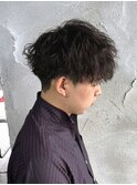 刈り上げセンターパート/波巻きツイストスパイラル/群馬高崎