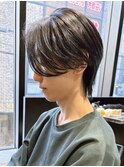 大人ナチュラルセンターパート