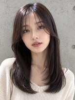 ルポシノエル(rupo si Noel) 顔周りレイヤー/韓国レイヤー/ダークブラウン/髪質改善カラー