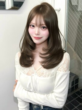 アイシー 表参道(ICY) ブリーチなしダブルカラー透明感オリーブベージュ◆学割U24