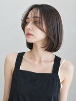 フォト 新宿三丁目(foto) 髪質改善縮毛矯正地毛風ストレート切りっぱなしボブ