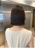 ぱつっとボブ