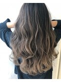 バレイヤージュセミウェット