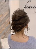 AUSTIN イルミナカラーが際立つ編み込み着付けヘアセット