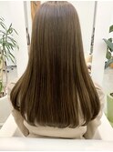 酸熱トリートメントでツヤツヤベージュカラー