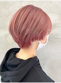 マッシュショート☆くすみピンク☆