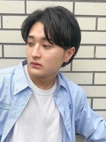 シスタ(SISTA)&nbsp;【SiSTA】田中黒髪センターパートツーブロック韓国マッシュ