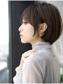 前髪あり大人ショートボブ20代30代40代【AIN.表参道】川原大地