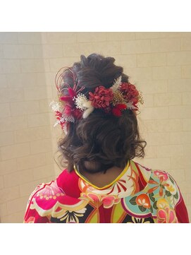 サロン Salon アイ アート 卒業式 ハーフアップ