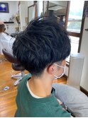 20代30代40代ナチュラル束感ショート爽やかツーブロックマッシュ