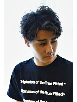 テラス 中百舌鳥(Terrace) 黒髪前下がりスパイラルパーマ