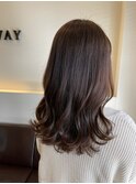 ナチュラルレイヤー×アッシュベージュ