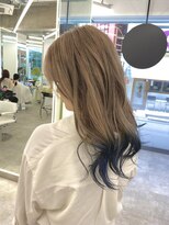 ブラウン(Brown)&nbsp;【MIKU 】ブロンドベージュ×ブルーグラデ★