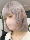  silver gray [新宿駅/グレーベージュ/黒髪]