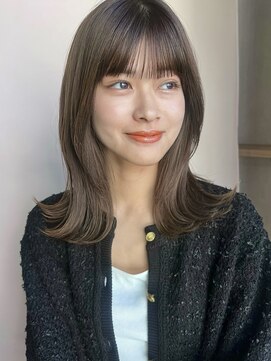 ガーデン 銀座(GARDEN) ミディアム伸ばしかけヘア似合わせカットブルージュ20代30代