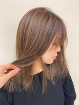 ヘアー アレス(hair ales)&nbsp;ブラウンベージュ、ハイライト、ローライト、大人カラー