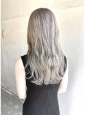 【Marl】シルバーベージュカラー×波巻き