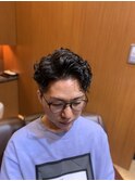 銀座　理容室　パーマスタイル
